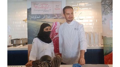 El chef Israel Ramos, estrella Michelin en Jerez de la Frontera, impartió una masterclass en la escuela culinaria ‘Events Chefs’ de Riad.