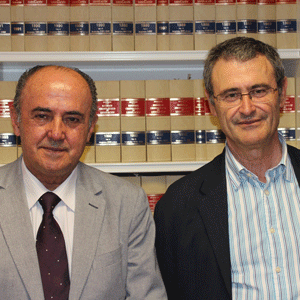 Generoso García, presidente de Anice, y Lucas Domínguez, director de Visavet