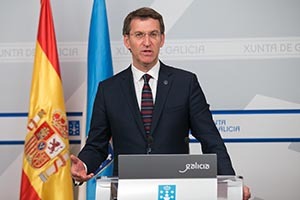 El presidente del Gobierno gallego, Alberto Núñez Feijóo.