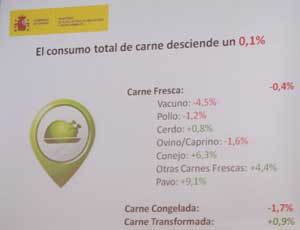 Datos de consumo de carne en España