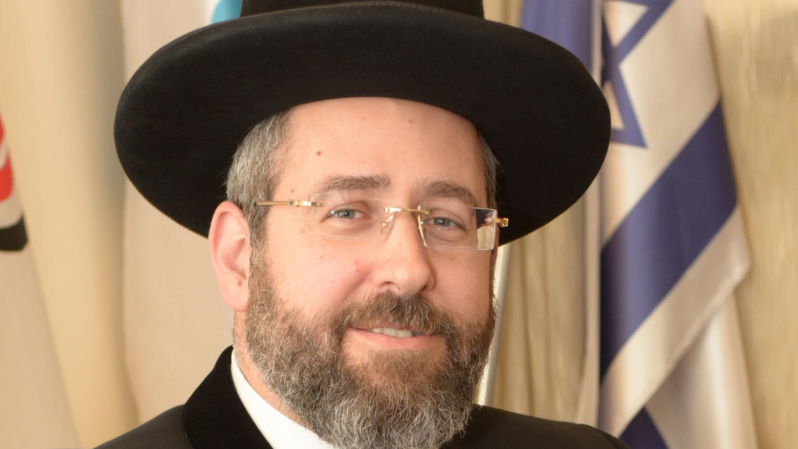 foto del Gran Rabino de Israel David Baruch Lau