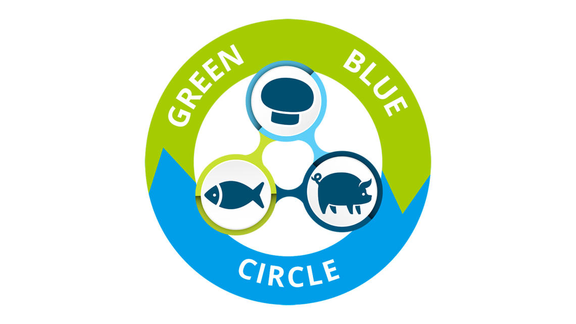 logo del proyecto green blue circle