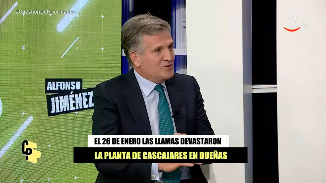 Alfonso Jiménez en un momento de la entrevista