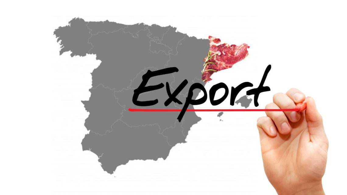 mapa exportaciones carnicas catalunya
