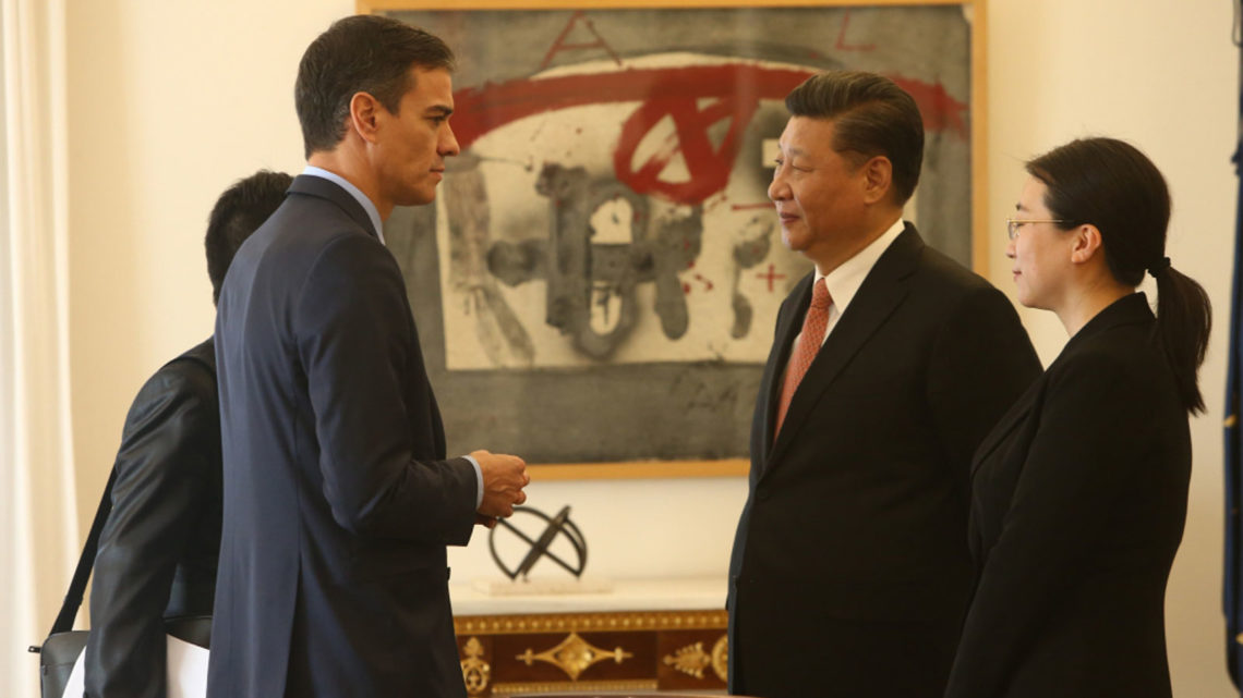 Pedro Sánchez y Xi Jinping
