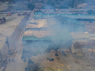Arde un complejo ganadero en la localidad madrileña de Valverde de Alcalá